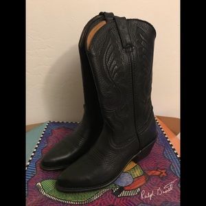 Genuine leather cowboy boots